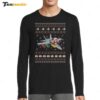 F 18 USA Fighter Jet Ugly Christmas Sweater Style Xmas Long Sleeve Shirt