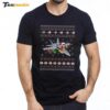 F 18 USA Fighter Jet Ugly Christmas Sweater Style Xmas Premium SS T Shirt