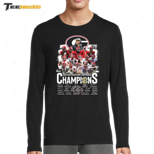 Georgia Bulldogs 2024 Southeastern Conference Sec Champions Long Sleeve Shirt