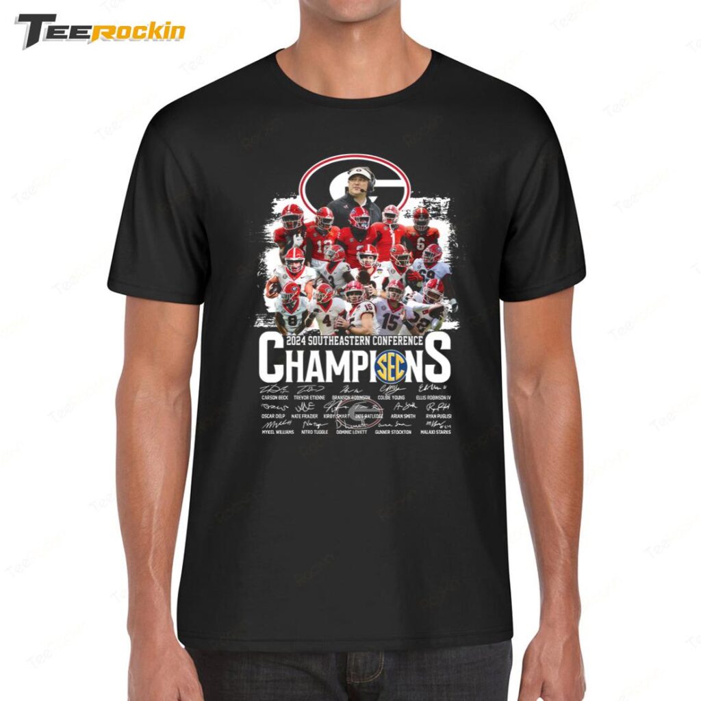 Georgia Bulldogs 2024 Southeastern Conference Sec Champions Shirt