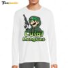 Good Shirts Apparel Super Mario Luigi Mangione Long Sleeve Shirt