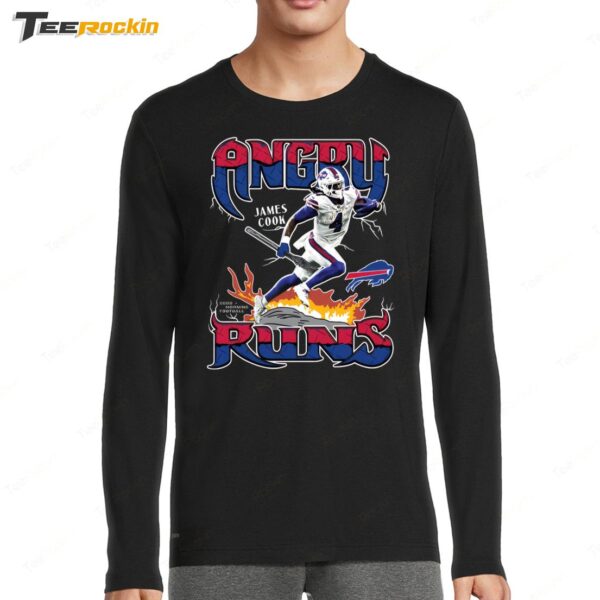 Hot Buffalo Bills James Cook Angry Runs Long Sleeve Shirt