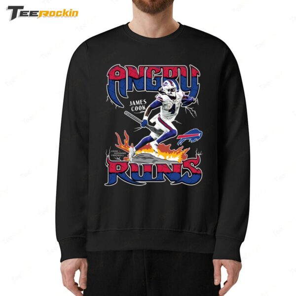 Hot Buffalo Bills James Cook Angry Runs Sweatshirt