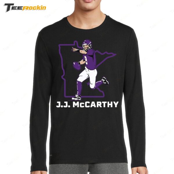 J.J. Mccarthy State Star Long Sleeve Shirt