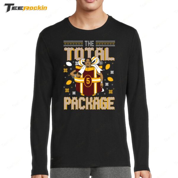 Jayden Daniels The Total Package Ugly Christmas Long Sleeve Shirt