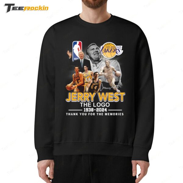 Lakers Jerry West The Logo 1938 2024 Thank You For The Memories Sweatshirt