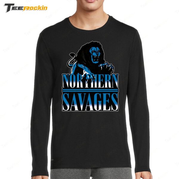 Northern Savages Detroit Lions Long Sleeve Shirt