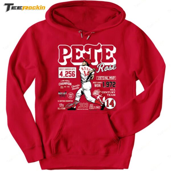 Pete Rose Career Stats Cincy Hoodie