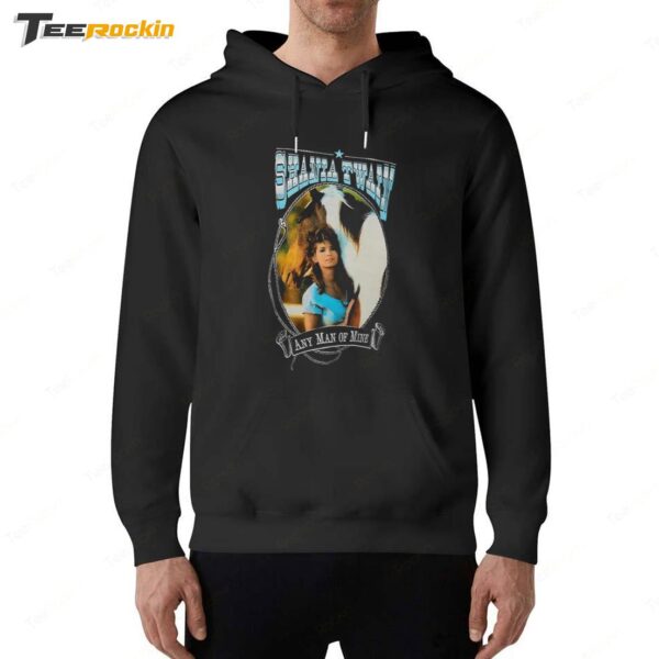 Shania Twain Merch Any Man Of Mine Vintage Hoodie