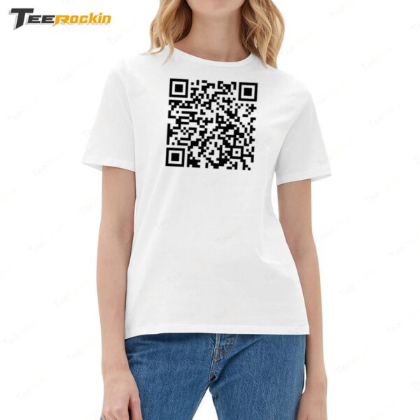 Trump Dance QR Code Ladies Boyfriend Shirt