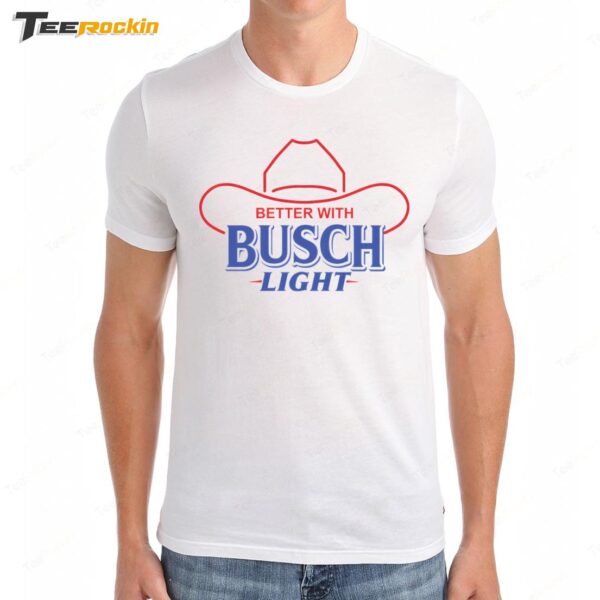 Whiskey Riff Shop Better With Busch Light USA Premium SS T Shirt