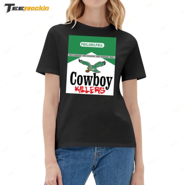 Cowboy Killers Philadelphia Fly Eagles Ladies Boyfriend Shirt