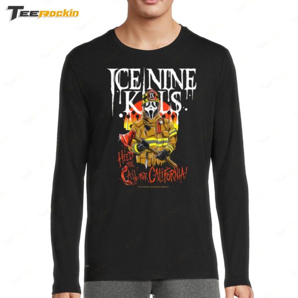 Ice Nine Kills Heed The Call For California Wild Fires Benefit Long Sleeve Shirt