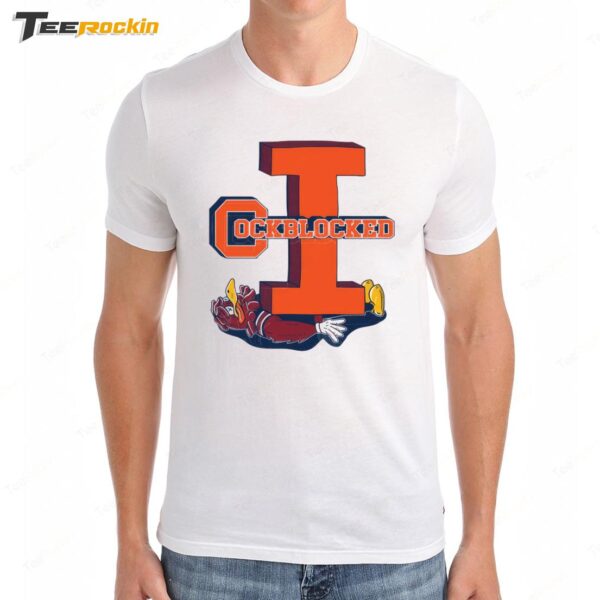 Illinois Cheez It Bowl Cockblocked Premium SS T Shirt