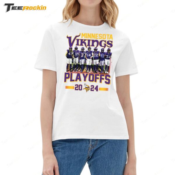 Minnesota Vikings Playoffs 2024 Ladies Boyfriend Shirt