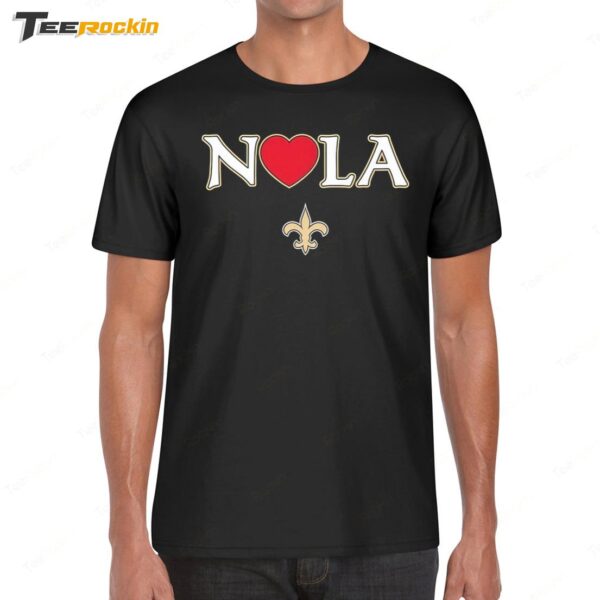 Saints Players Wear Nola Shirt