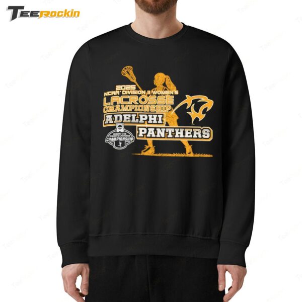 Adelph Panthers NCAA Division II Women's Lacrosse Championship 2025 Sweatshirt