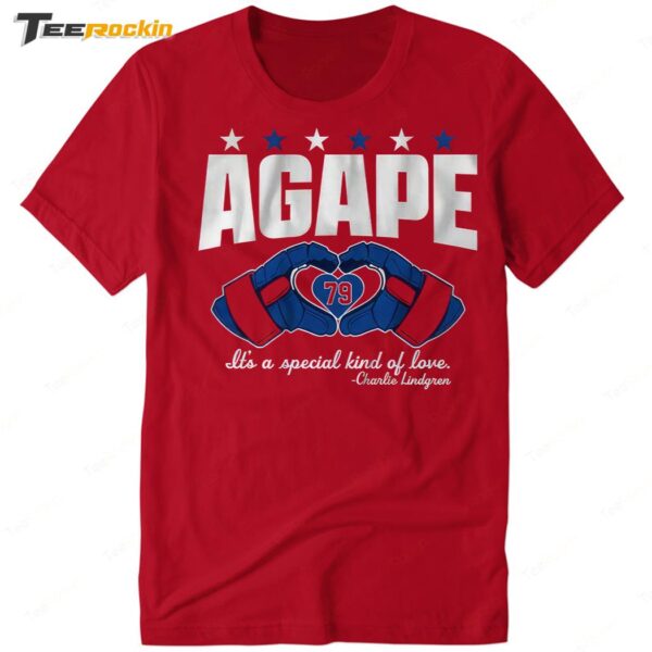 Agape Love Charlie Lindgren 79 Premium SS T Shirt