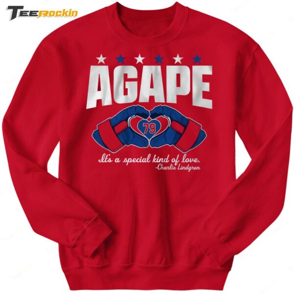 Agape Love Charlie Lindgren 79 Sweatshirt