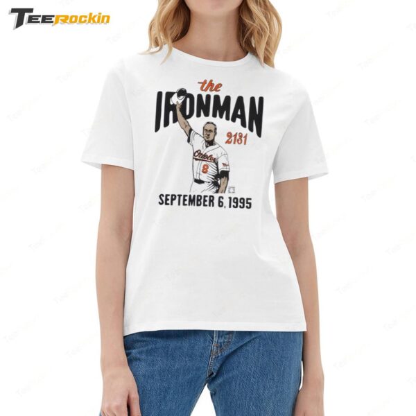 Cal Ripken Jr.Baltimore Orioles Graphic The Iron Man Ladies Boyfriend Shirt