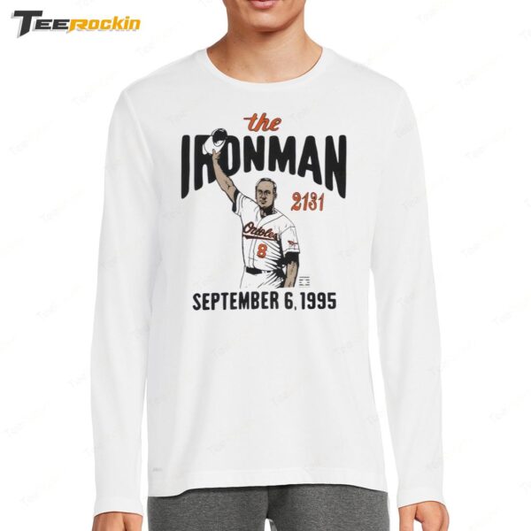 Cal Ripken Jr.Baltimore Orioles Graphic The Iron Man Long Sleeve Shirt