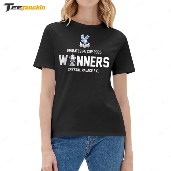 Crystal Palace FC Emirates Fa Cup 2025 Winners Ladies Boyfriend Shirt