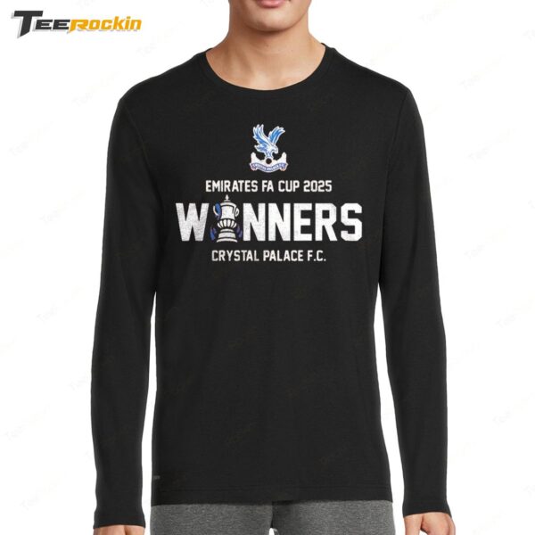 Crystal Palace FC Emirates Fa Cup 2025 Winners Long Sleeve Shirt