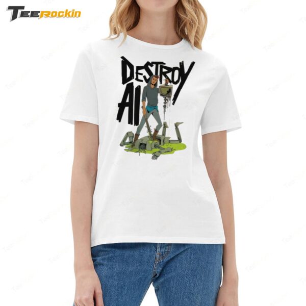 Destroy AI Ladies Boyfriend Shirt