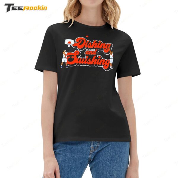 Dishing And Swishing New York Knicks Ladies Boyfriend Shirt
