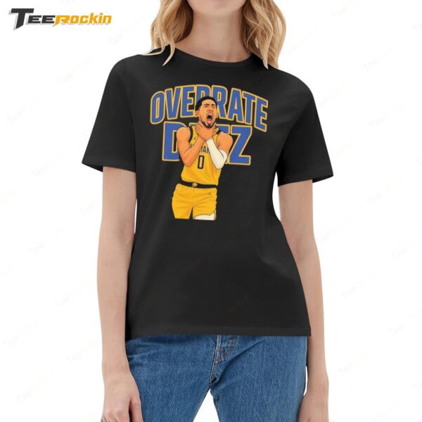 Haliburton Choke Overrate Deez Ladies Boyfriend Shirt