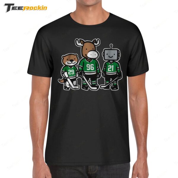 Jake Oettinger, Mikko Rantanen And Jason Robertson Otter, Moose And Robo Guys Shirt