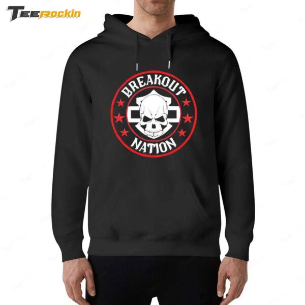 Skull Breakout Nation Circle Logo Hoodie
