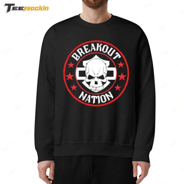 Skull Breakout Nation Circle Logo Sweatshirt