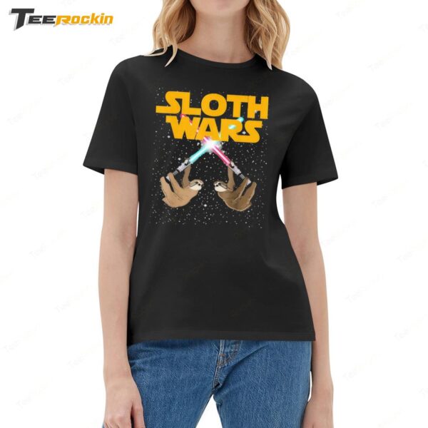 Star Wars Sloth Wars Ladies Boyfriend Shirt