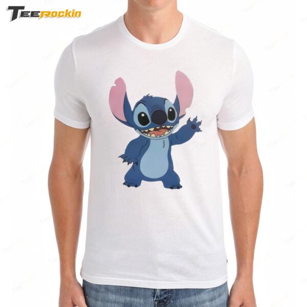 Stitch Hand Waving Premium SS T Shirt