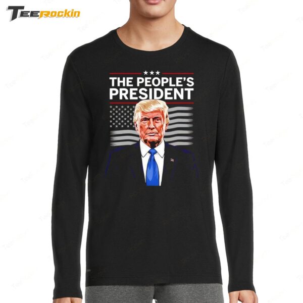 The People's President Trump US Flag Long Sleeve Shirt