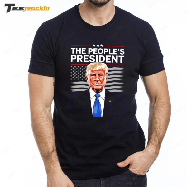 The People's President Trump US Flag Premium SS T Shirt