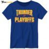 Thunder vs Nuggets Oklahoma City Playoffs Basketball Ladies Boyfriend Shirt