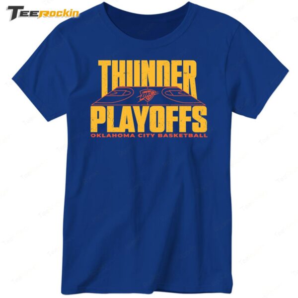 Thunder vs Nuggets Oklahoma City Playoffs Basketball Ladies Boyfriend Shirt