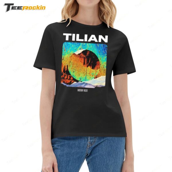 Tilian Factory Reset Inverted Glimpse Ladies Boyfriend Shirt