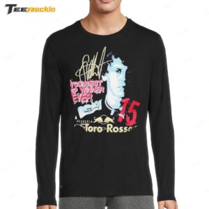 Youngest Gp Winner Ever Scuderia Toro Rosso Signature Long Sleeve Shirt